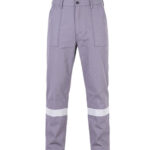 Gabardin İş Pantolonu Gri Reflektörlü