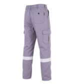 Gabardin İş Pantolonu Gri Reflektörlü - Görsel 2